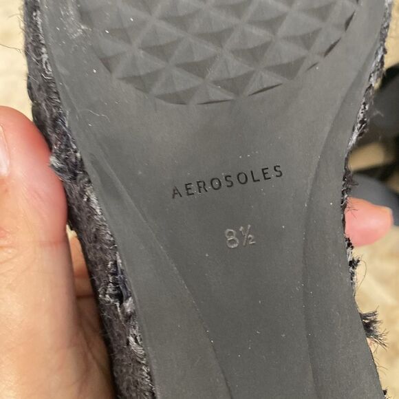 Aerosoles Scarlett Raffia Espadrille Wedge Sandal Ribbon Ankle Wrap Strap - Picture 15 of 15